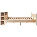 Cadre de lit sans matelas 200x200 cm bois massif de pin - Photo n°7