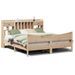 Cadre de lit sans matelas 200x200 cm bois massif de pin - Photo n°2