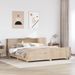 Cadre de lit sans matelas 200x200 cm bois massif de pin - Photo n°1