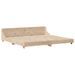 Cadre de lit sans matelas 200x200 cm bois massif de pin - Photo n°5