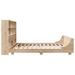 Cadre de lit sans matelas 200x200 cm bois massif de pin - Photo n°7