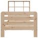 Cadre de lit sans matelas 75x190 cm bois de pin massif - Photo n°4