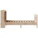 Cadre de lit sans matelas 75x190 cm bois de pin massif - Photo n°7