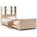 Cadre de lit sans matelas 75x190 cm bois de pin massif - Photo n°2