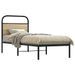 Cadre de lit sans matelas 75x190cm chêne sonoma bois ingénierie - Photo n°1