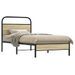 Cadre de lit sans matelas 75x190cm chêne sonoma bois ingénierie - Photo n°1