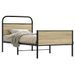 Cadre de lit sans matelas 75x190cm chêne sonoma bois ingénierie - Photo n°1