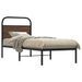 Cadre de lit sans matelas 80x200cm chêne marron bois ingénierie - Photo n°1