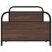 Cadre de lit sans matelas 90x190cm chêne marron bois ingénierie - Photo n°5