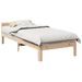 Cadre de lit sans matelas 90x200 cm bois de pin massif - Photo n°1