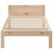 Cadre de lit sans matelas 90x200 cm bois de pin massif - Photo n°5