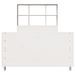 Cadre de lit sans matelas blanc 100x200 cm bois de pin massif - Photo n°4