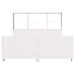 Cadre de lit sans matelas blanc 135x190 cm bois de pin massif - Photo n°4