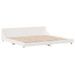 Cadre de lit sans matelas blanc 180x200 cm bois massif de pin - Photo n°5