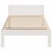 Cadre de lit sans matelas blanc 90x200 cm bois de pin massif - Photo n°5