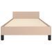 Cadre de lit sans matelas cappuccino 90x190 cm similicuir - Photo n°6