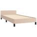 Cadre de lit sans matelas cappuccino 90x190 cm similicuir - Photo n°5