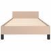 Cadre de lit sans matelas cappuccino 90x190 cm similicuir - Photo n°6