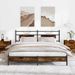 Cadre de lit sans matelas chêne fumé 160x200 cm bois ingénierie - Photo n°1
