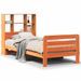 Cadre de lit sans matelas cire marron 100x200cm bois pin massif - Photo n°2