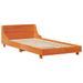 Cadre de lit sans matelas cire marron 100x200cm bois pin massif - Photo n°5