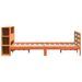 Cadre de lit sans matelas cire marron 120x190cm bois pin massif - Photo n°7