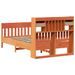 Cadre de lit sans matelas cire marron 120x190cm bois pin massif - Photo n°8