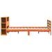 Cadre de lit sans matelas cire marron 120x200cm bois pin massif - Photo n°7