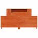 Cadre de lit sans matelas cire marron 120x200cm bois pin massif - Photo n°4