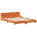 Cadre de lit sans matelas cire marron 120x200cm bois pin massif - Photo n°5