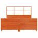 Cadre de lit sans matelas cire marron 140x200cm bois pin massif - Photo n°4