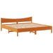 Cadre de lit sans matelas cire marron 180x200cm bois pin massif - Photo n°5