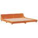 Cadre de lit sans matelas cire marron 180x200cm bois pin massif - Photo n°5