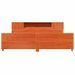 Cadre de lit sans matelas cire marron 180x200cm bois pin massif - Photo n°4