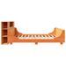 Cadre de lit sans matelas cire marron 180x200cm bois pin massif - Photo n°7