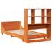 Cadre de lit sans matelas cire marron 75x190 cm bois pin massif - Photo n°8