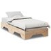 Cadre de lit sans matelas empilable 100x200 cm bois massif - Photo n°1