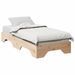 Cadre de lit sans matelas empilable 90x190 cm bois massif - Photo n°1