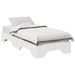 Cadre de lit sans matelas empilable blanc 90x200 cm bois massif - Photo n°4