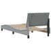 Cadre de lit sans matelas gris clair 90x200 cm tissu - Photo n°8