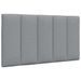 Cadre de lit sans matelas gris clair 90x200 cm tissu - Photo n°10