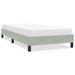 Cadre de lit sans matelas gris clair 90x210 cm velours - Photo n°1