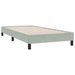 Cadre de lit sans matelas gris clair 90x210 cm velours - Photo n°2