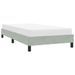 Cadre de lit sans matelas gris clair 90x210 cm velours - Photo n°4