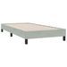 Cadre de lit sans matelas gris clair 90x210 cm velours - Photo n°7