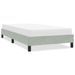 Cadre de lit sans matelas gris clair 90x220 cm velours - Photo n°1