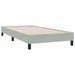 Cadre de lit sans matelas gris clair 90x220 cm velours - Photo n°2