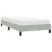 Cadre de lit sans matelas gris clair 90x220 cm velours - Photo n°4