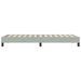 Cadre de lit sans matelas gris clair 90x220 cm velours - Photo n°6