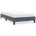 Cadre de lit sans matelas gris foncé 80x210 cm velours - Photo n°1